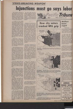   The Pacific Tribune - Friday, January 13, 1967   , page 12