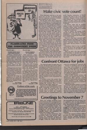   The Pacific Tribune - Friday, November 7, 1980   , page 4
