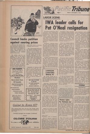   The Pacific Tribune - Friday, December 2, 1966   , page 12