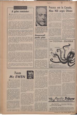   The Pacific Tribune - Friday, November 25, 1966   , page 2