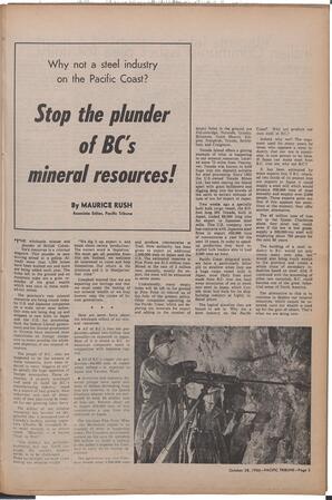   The Pacific Tribune - Friday, October 28, 1966   , page 3