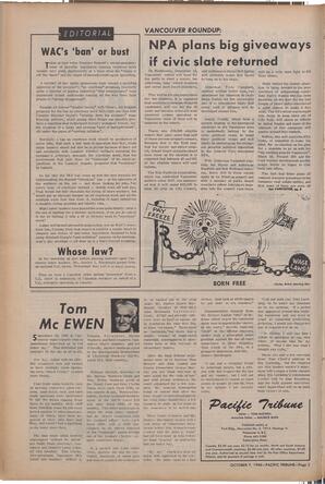   The Pacific Tribune - Friday, October 7, 1966   , page 2