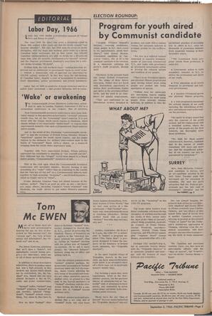   The Pacific Tribune - Friday, September 2, 1966   , page 2