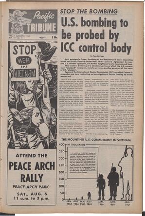   The Pacific Tribune - Friday, August 5, 1966   , page 1