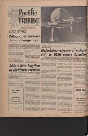   The Pacific Tribune - Friday, November 15, 1957   , page 12