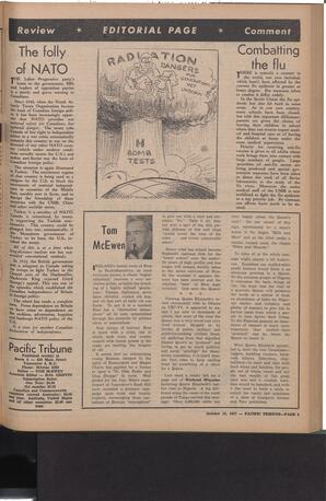  The Pacific Tribune - Friday, October 25, 1957   , page 5