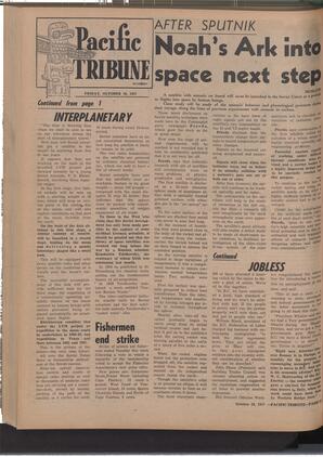   The Pacific Tribune - Friday, October 18, 1957   , page 12