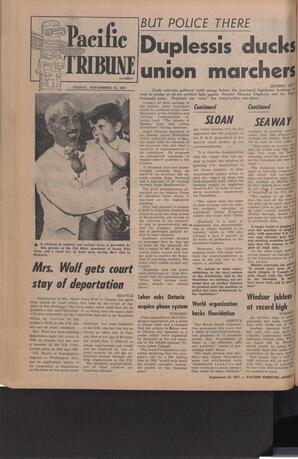   The Pacific Tribune - Friday, September 13, 1957   , page 12