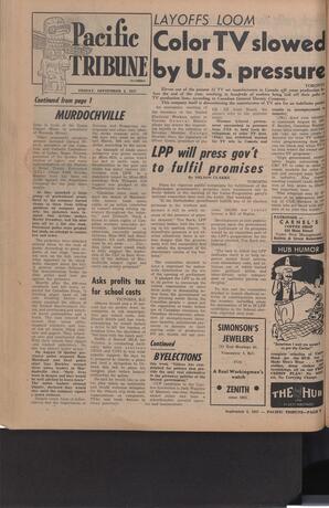   The Pacific Tribune - Friday, September 6, 1957   , page 8