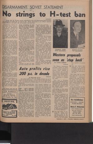   The Pacific Tribune - Friday, September 6, 1957   , page 3