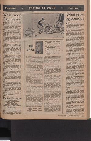   The Pacific Tribune - Friday, August 30, 1957   , page 7
