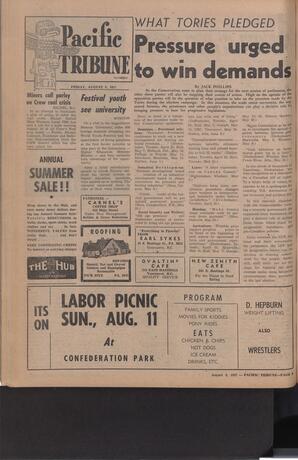   The Pacific Tribune - Friday, August 9, 1957   , page 8