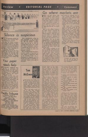   The Pacific Tribune - Friday, August 2, 1957   , page 5