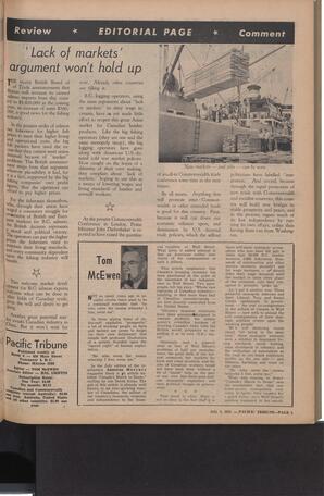   The Pacific Tribune - Friday, July 5, 1957   , page 5