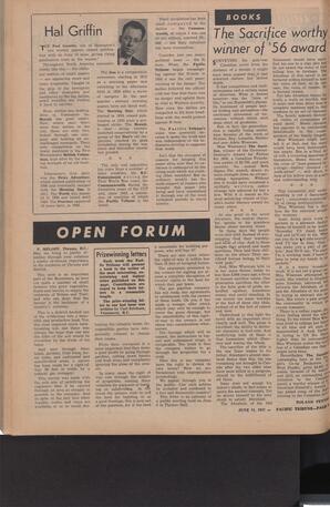   The Pacific Tribune - Friday, June 21, 1957   , page 4