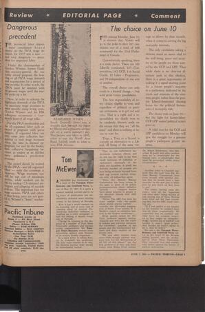   The Pacific Tribune - Friday, June 7, 1957   , page 7
