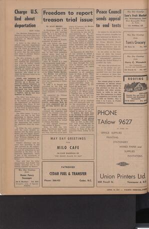   The Pacific Tribune - Friday, April 26, 1957   , page 8