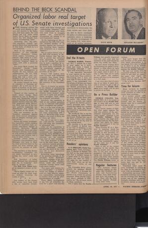   The Pacific Tribune - Friday, April 19, 1957   , page 4