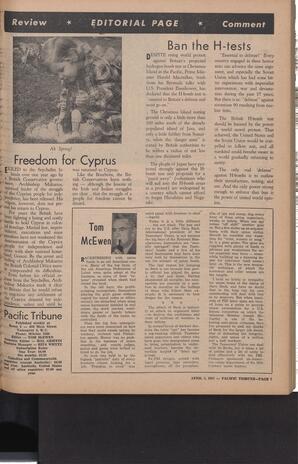   The Pacific Tribune - Friday, April 5, 1957   , page 5
