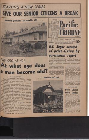   The Pacific Tribune - Friday, February 8, 1957   , page 1