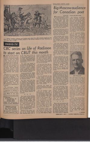   The Pacific Tribune - Friday, February 1, 1957   , page 13