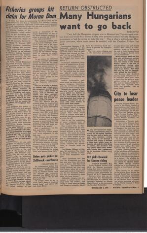   The Pacific Tribune - Friday, February 1, 1957   , page 9