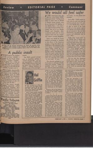   The Pacific Tribune - Friday, February 1, 1957   , page 7
