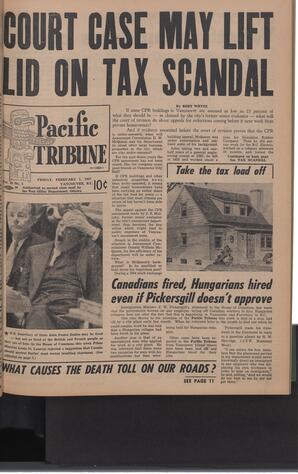   The Pacific Tribune - Friday, February 1, 1957   , page 1