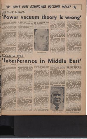  The Pacific Tribune - Friday, January 18, 1957   , page 3