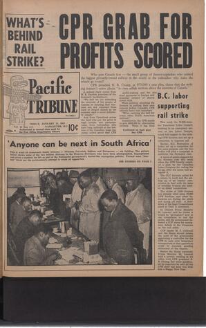   The Pacific Tribune - Friday, January 11, 1957   , page 1
