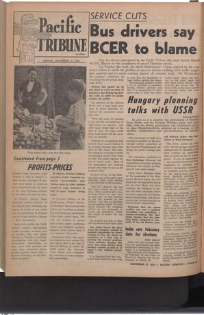   The Pacific Tribune - Friday, December 21, 1956   , page 16