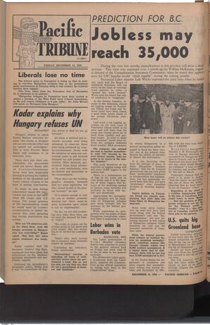   The Pacific Tribune - Friday, December 14, 1956   , page 16
