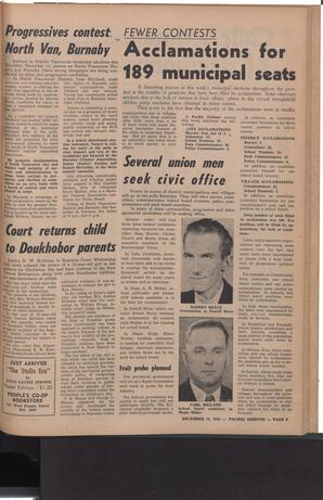   The Pacific Tribune - Friday, December 14, 1956   , page 9