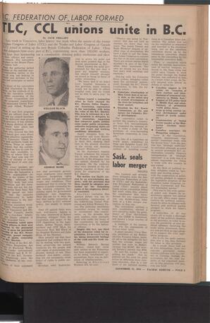   The Pacific Tribune - Friday, November 23, 1956   , page 5