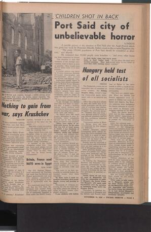   The Pacific Tribune - Friday, November 23, 1956   , page 3
