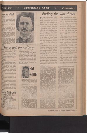   The Pacific Tribune - Friday, November 16, 1956   , page 7