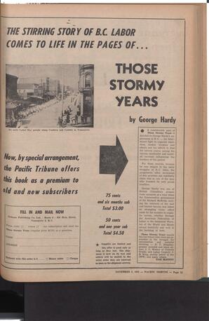   The Pacific Tribune - Friday, November 9, 1956   , page 15