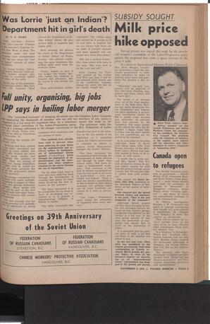   The Pacific Tribune - Friday, November 9, 1956   , page 9
