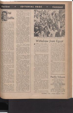   The Pacific Tribune - Friday, November 9, 1956   , page 7