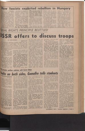   The Pacific Tribune - Friday, November 9, 1956   , page 3