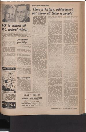   The Pacific Tribune - Friday, November 2, 1956   , page 9