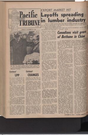   The Pacific Tribune - Friday, October 26, 1956   , page 16