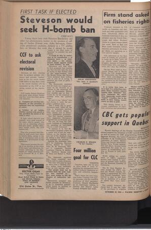   The Pacific Tribune - Friday, October 19, 1956   , page 2