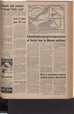   The Pacific Tribune - Friday, October 12, 1956   , page 9