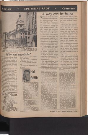   The Pacific Tribune - Friday, October 5, 1956   , page 7