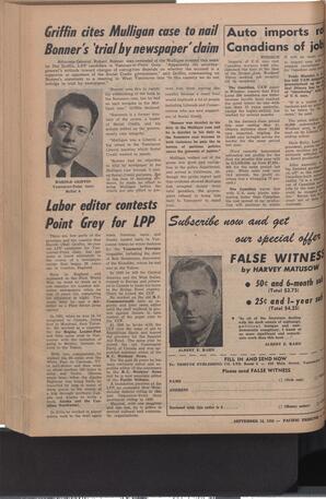   The Pacific Tribune - Friday, September 14, 1956   , page 2