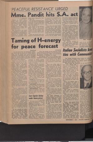   The Pacific Tribune - Friday, September 7, 1956   , page 14