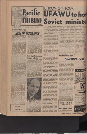   The Pacific Tribune - Friday, August 31, 1956   , page 16