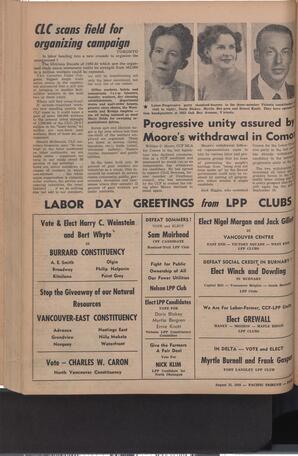   The Pacific Tribune - Friday, August 31, 1956   , page 4