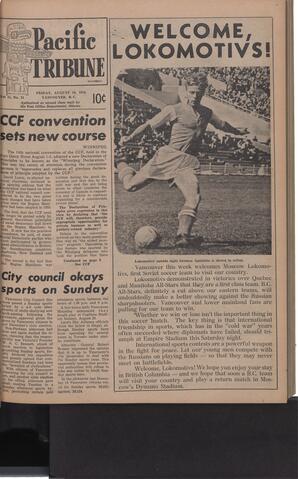   The Pacific Tribune - Friday, August 10, 1956   , page 1